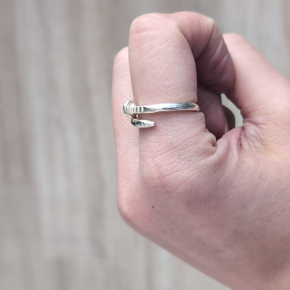 Sterling Silver Nail Ring - image 5